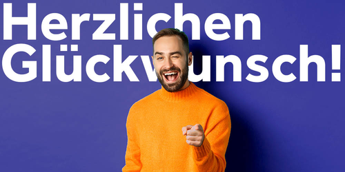Herzlichen Glückwunsch